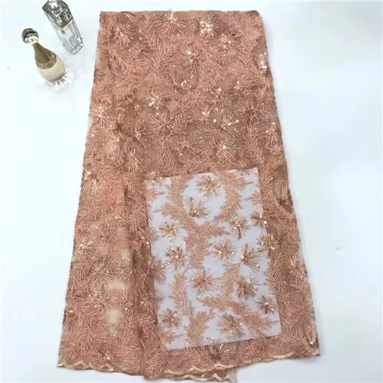 yellow Design Sequined Mesh Lace Fabric African Indian Guipure Net Laces 2018 Nigerian Style Wedding Dress Sequins Fabrics | Дом и сад