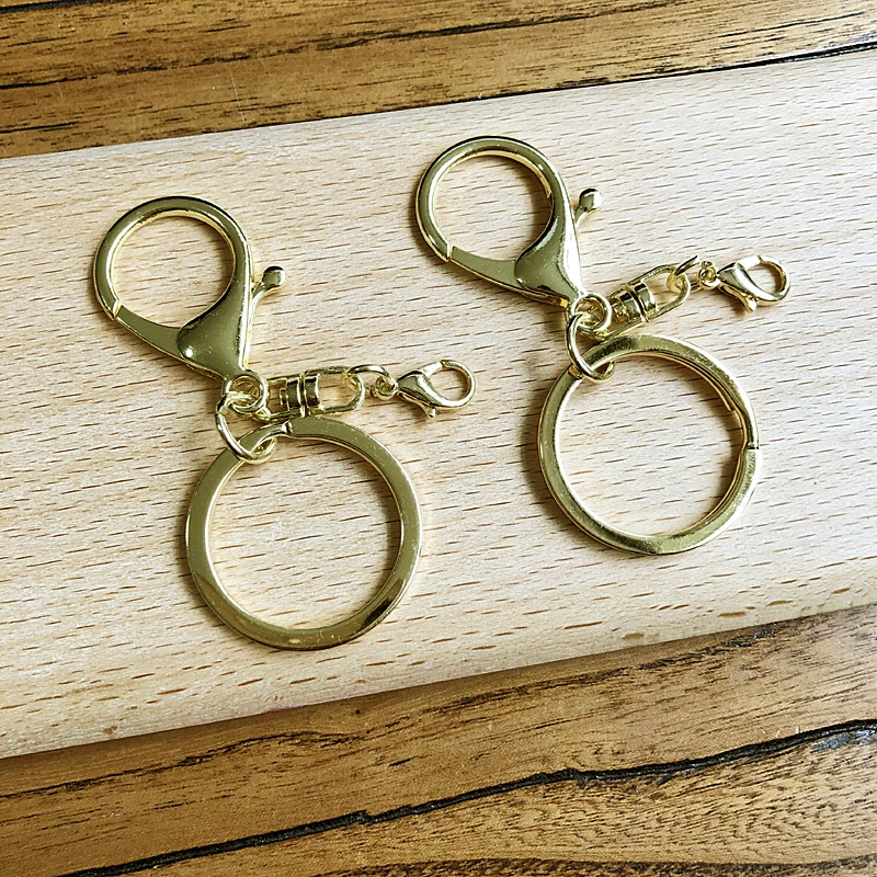 

2pcs Swivel Lobster Leather Bag Handbag Purse Shoulder Strap Belt Clasp Clip Trigger Buckle Keychain Key Ring Dog Chain