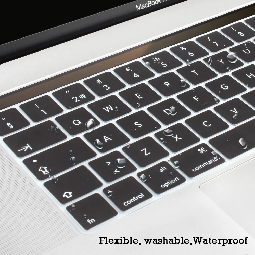Силиконовая накладка на клавиатуру для нового Macbook Pro 13 15 дюймов A1706 A1707 выпущенная