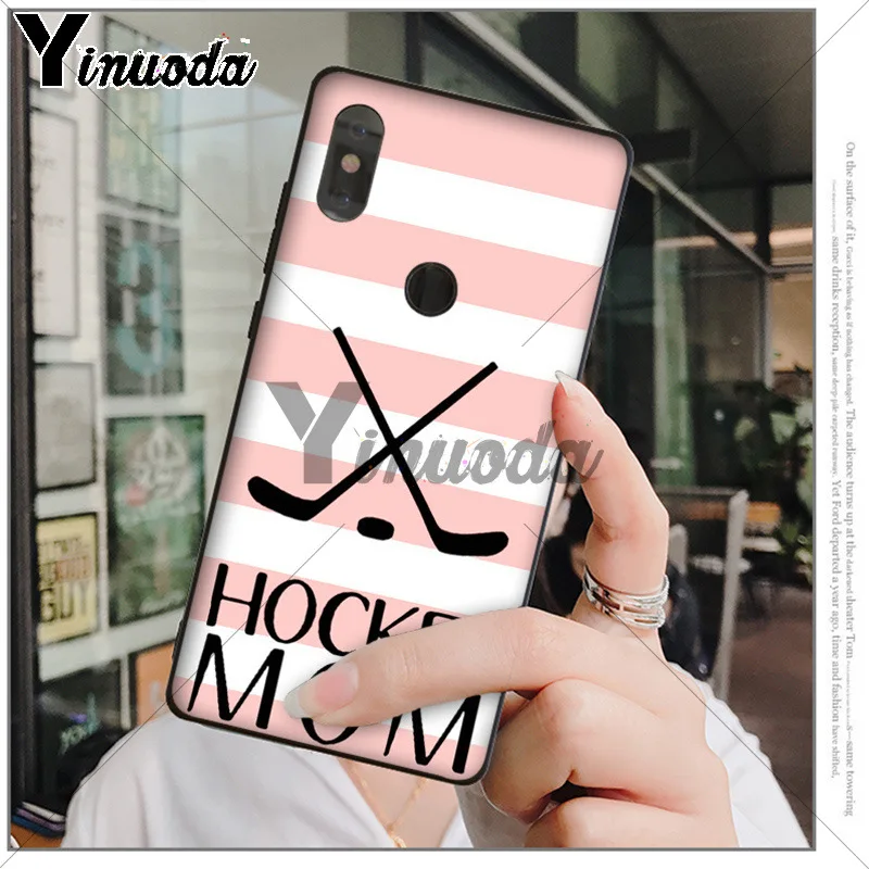 Yinuoda хоккейный спортивный черный ТПУ мягкий резиновый чехол для телефона xiaomi mi 6 8