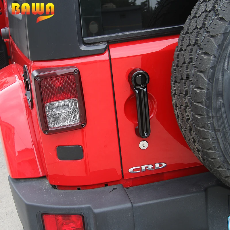 BAWA 4 дверные автомобильные ручки наклейки на крышку для Jeep Wrangler JK 2007-2017 ABS Внешние