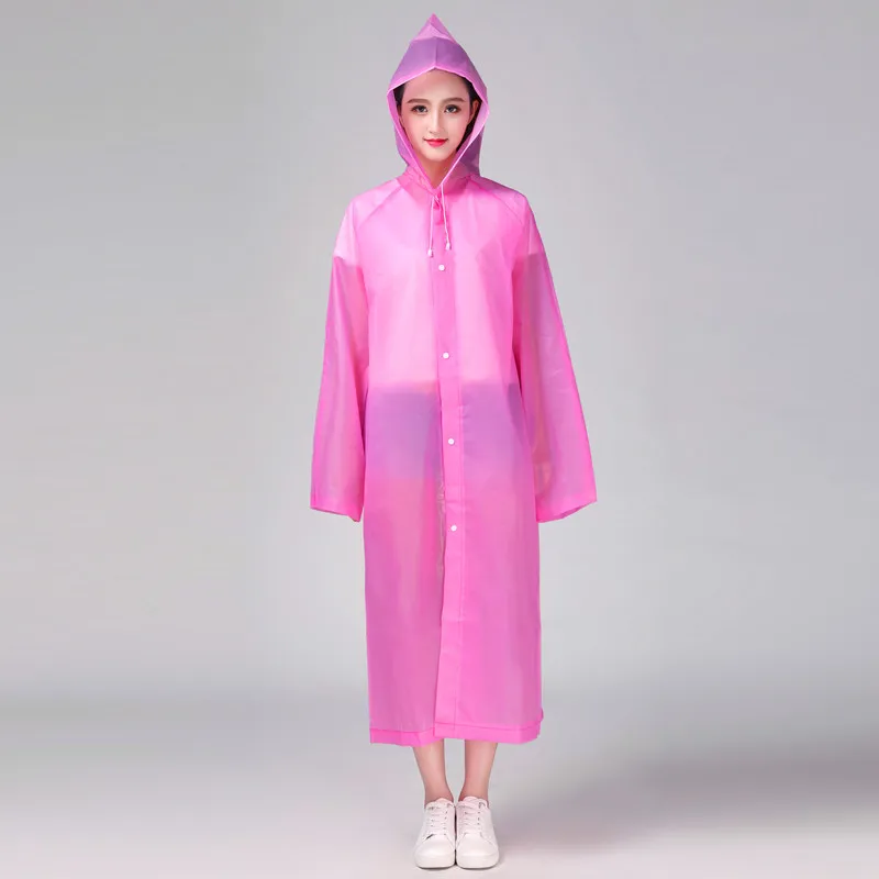 Взрослый Мягкий и экологически чистый материал плащ толстый прозрачный туризм