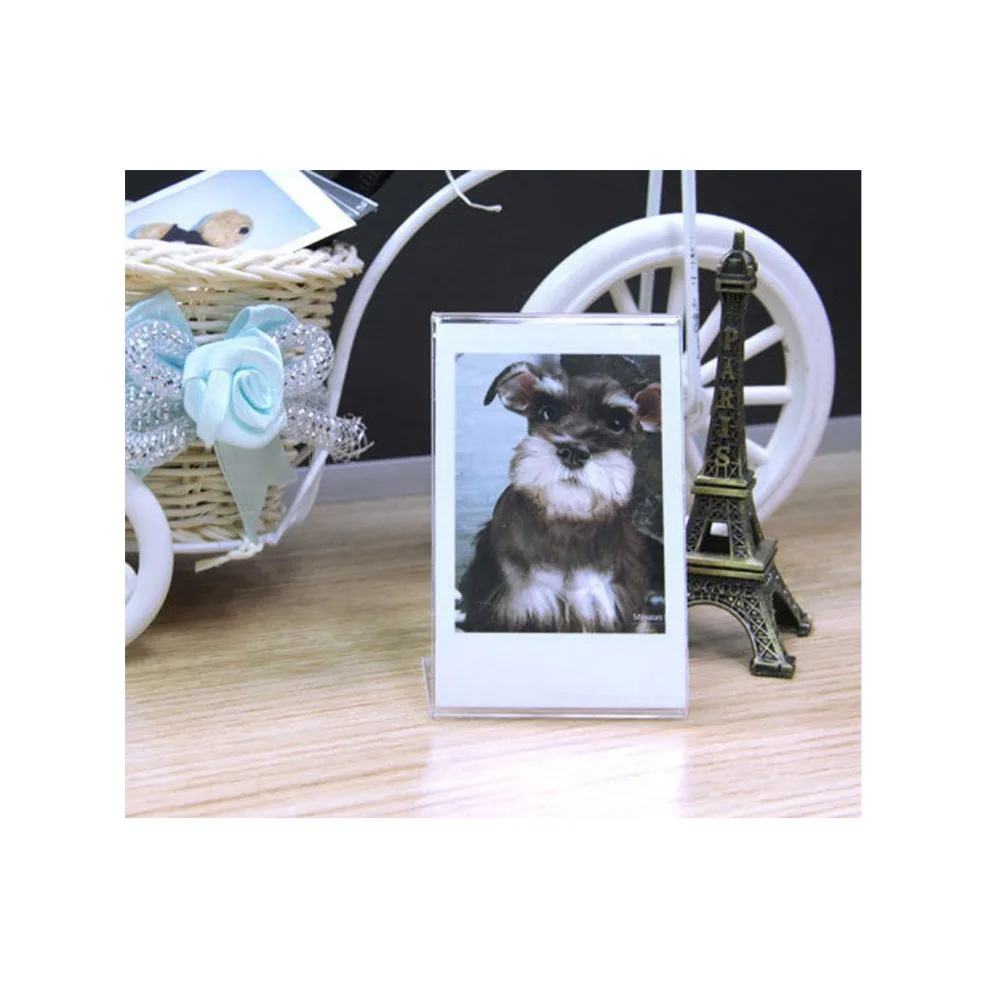 2 шт. L-образная акриловая прозрачная подставка простая фоторамка для Fujifilm Instax Mini
