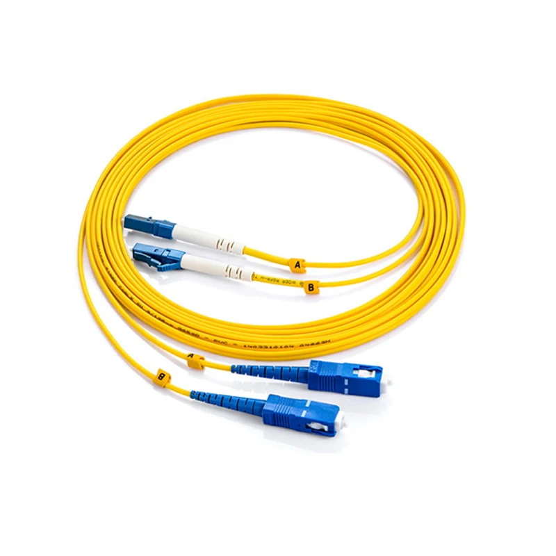 

10pcs SC TO LC PC UPC Fiber Optic patch cord single mode Duplex sm dx 3m meters 3.0mm PVC FTTH Optic Cable
