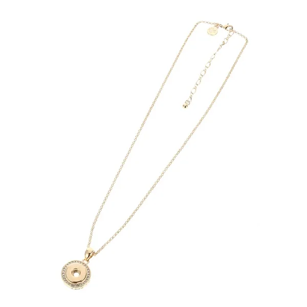 Legenstar 12mm Snap Button Pendant Necklace With Rhinestones Gold Color Interchangeable Jewelry For Women Statement | Украшения и