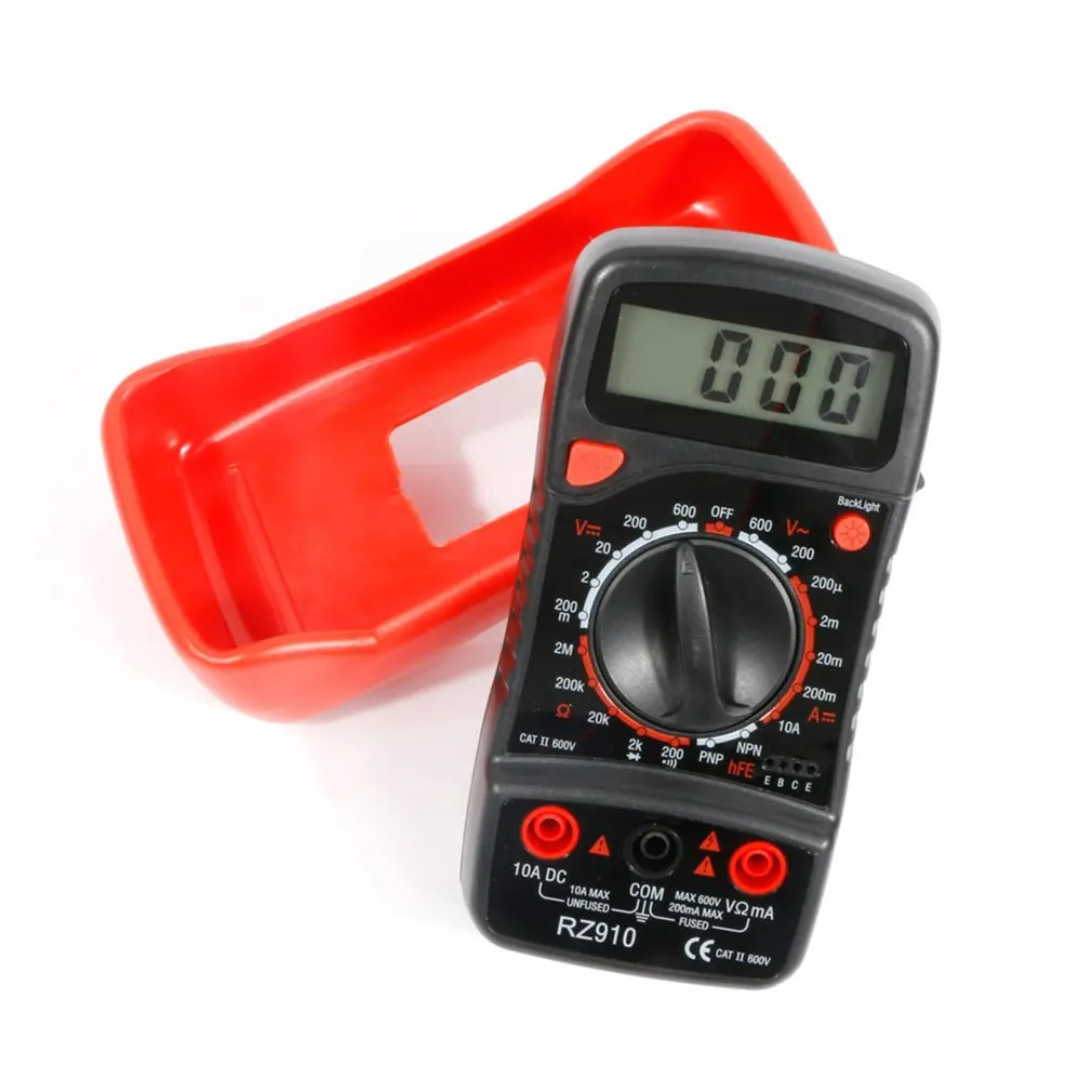 RZ910 Auto-Ranging Digital Multimeter Home Measuring Tools with Backlight LCD Display AC/DC Voltage Tester Measure | Инструменты