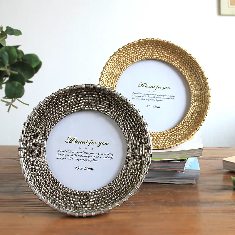 Рамка для фотографий с особым дизайном украшения дома круглая фоторамка из смолы