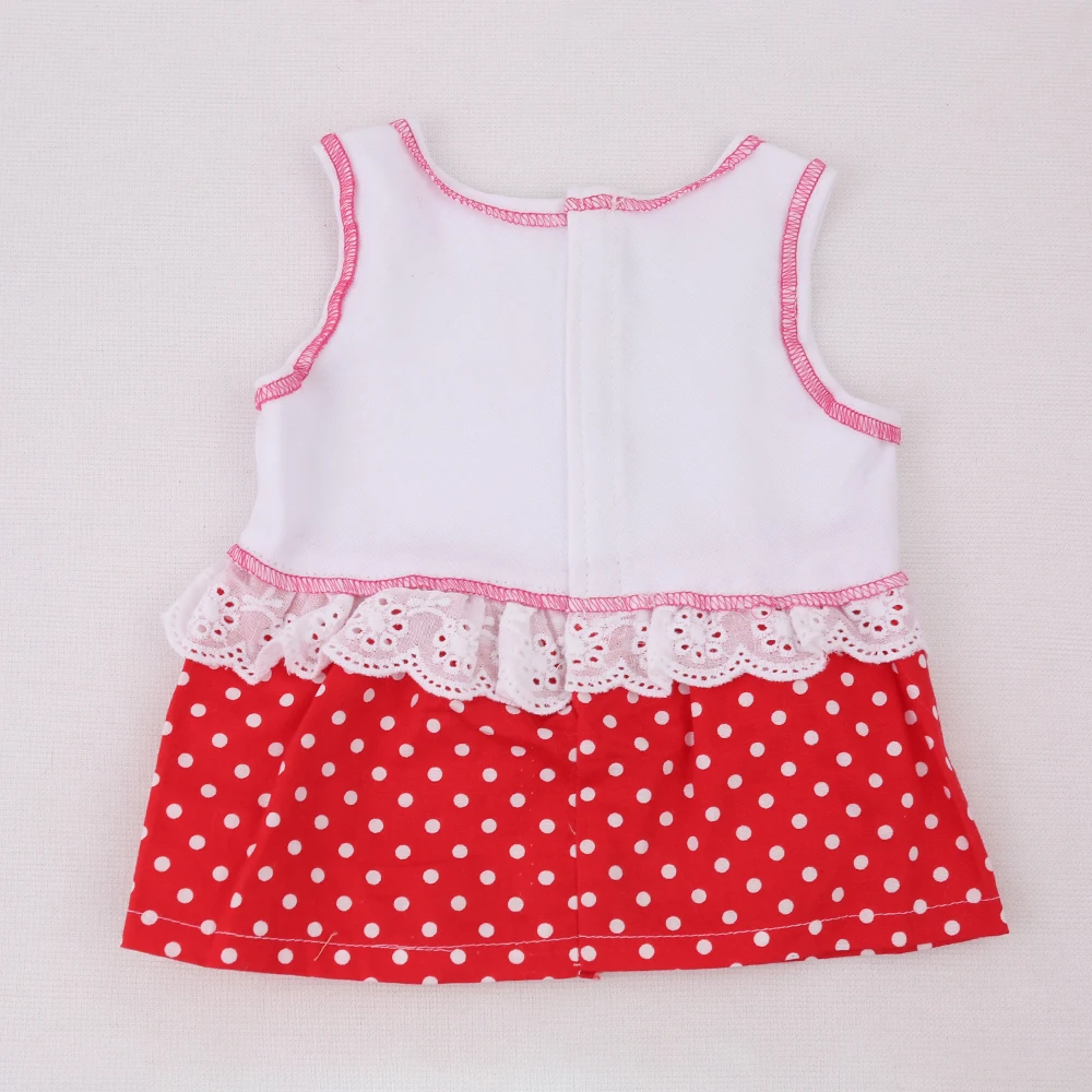 Кукольный наряд красный Новорожденный детская одежда ребенок красивый модный
