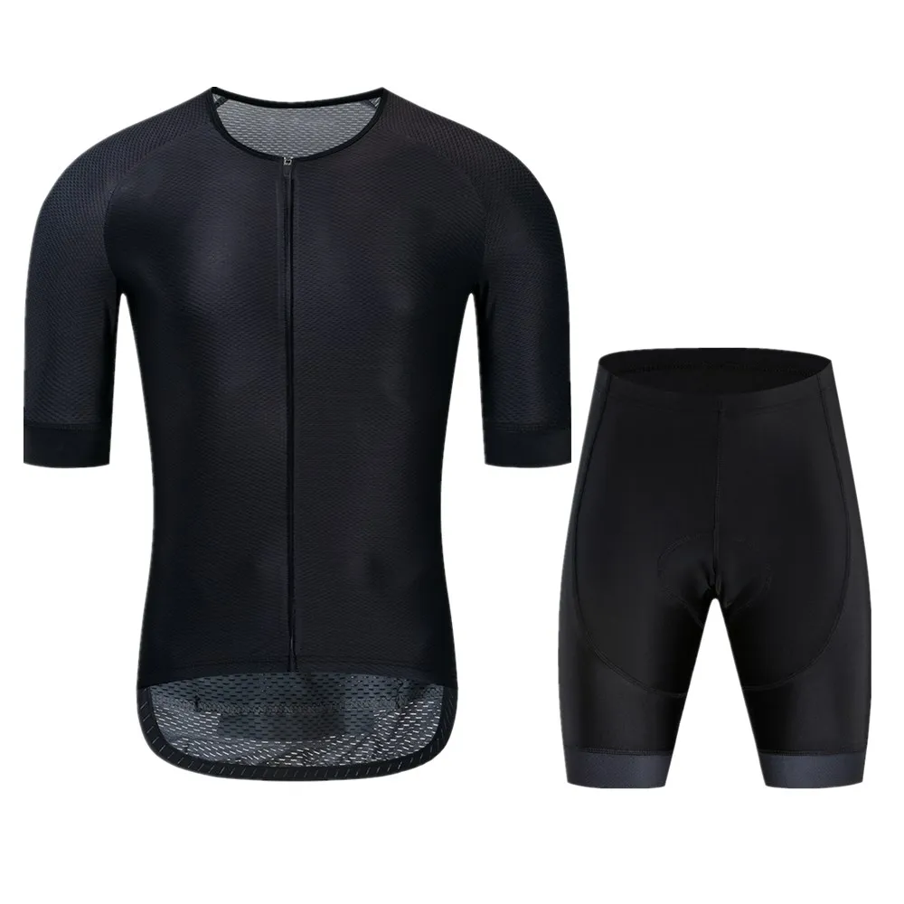jersey and short LUBI Мужской комплект для велоспорта 5 Цветов Летняя одежда из трикотажа губка с высокой плотностью коврик одежда для езды на горном велосипеде комплект велосипедная Одежда дорожный костюм - Цвет: jersey and short