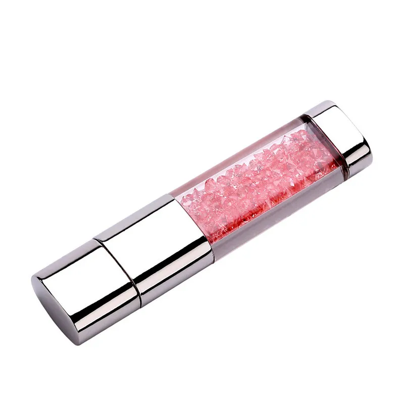 Pink FGHGF Радуга Алмазные кристаллы элементы USB флеш-накопители карта памяти U диск pendrive 4 ГБ 8 ГБ 16 ГБ 32 ГБ 64 ГБ подарок - Цвет: Pink