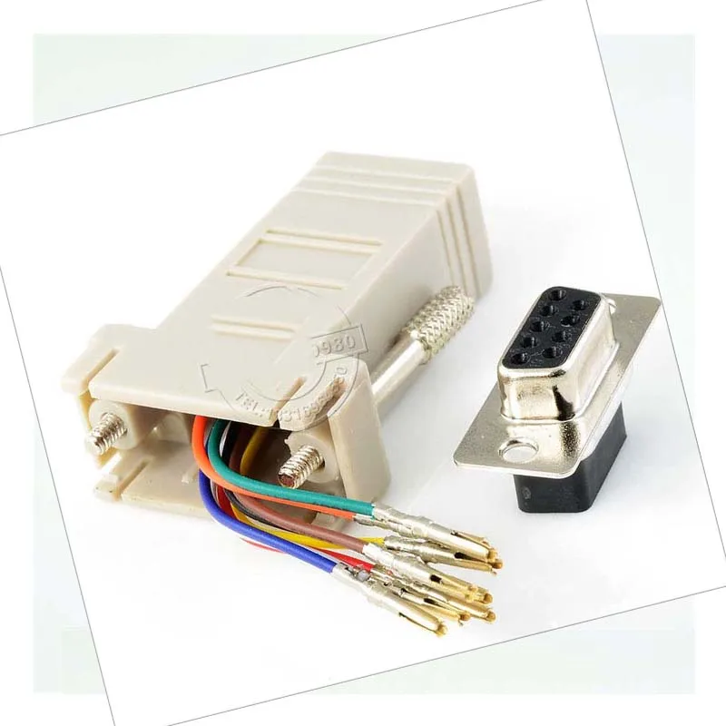 Удлинитель DB9 к RJ45 Штекерный разъем RS232 гнездовой адаптер переходники Новинка|db9