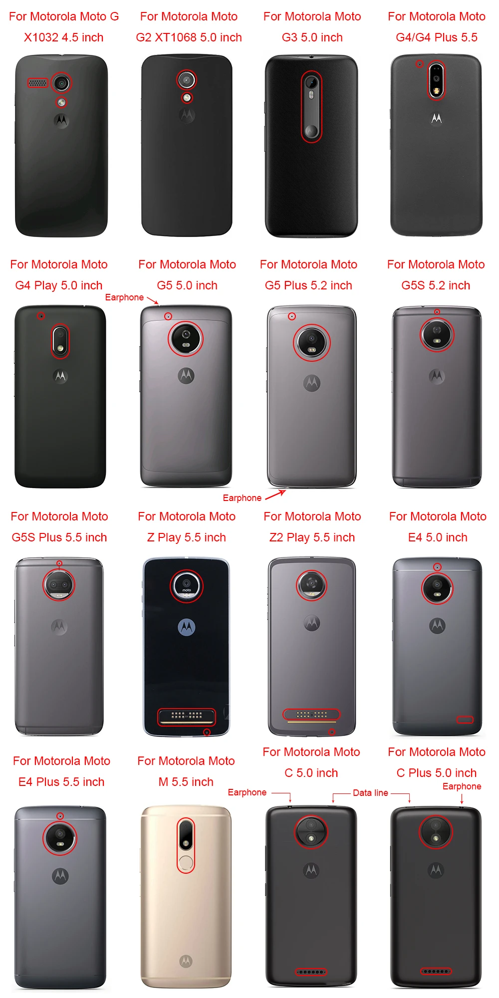 Для Motorola Moto G G2 G3 G4 G4Plus G4Play G5 G5Plus G5S G5SPlus C CPlus ZPlay Z2Play E4 E4Plus М Мягкий ТПУ силиконовый чехол для мобильных устройств