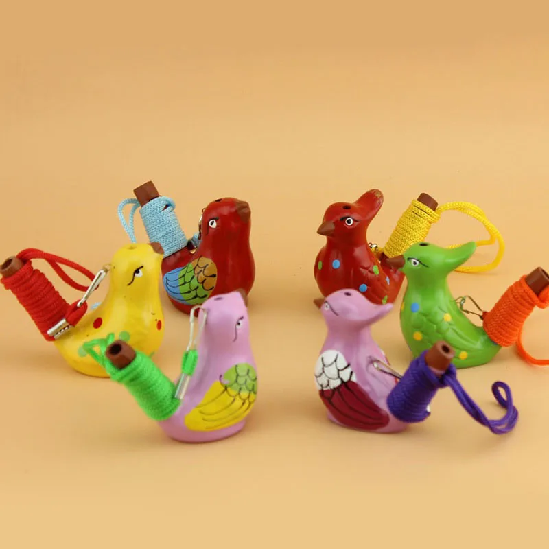 120 шт./лот керамический водяной свисток в виде птицы пятнистые песни шутка