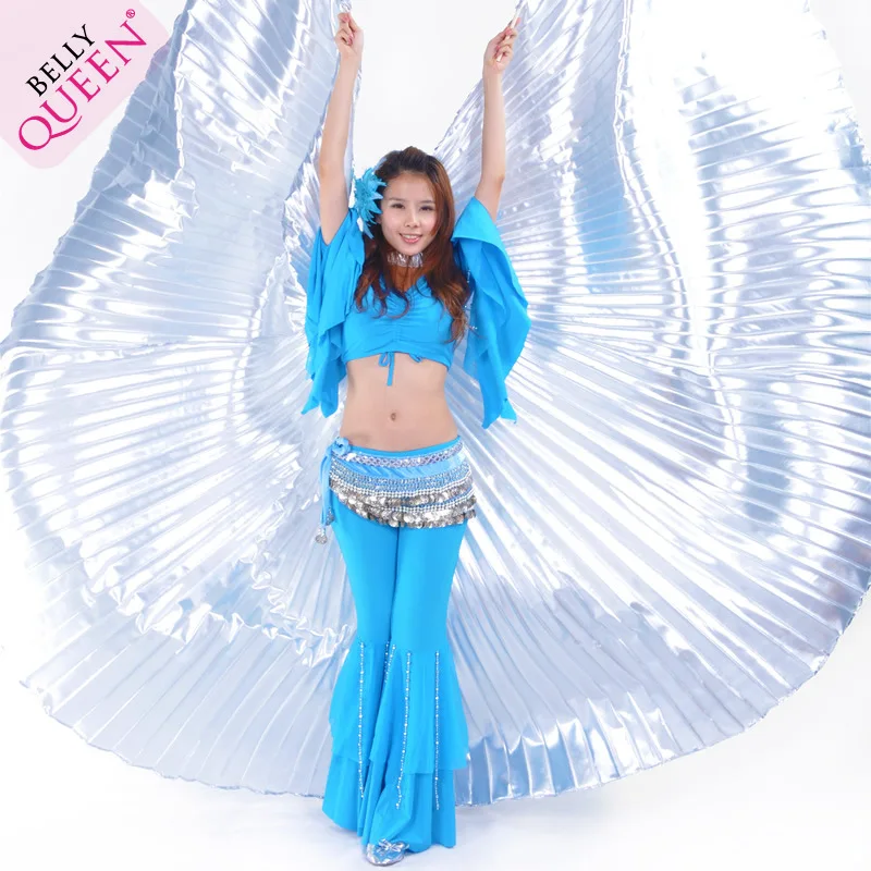 

2017 Promotion New Arrival Women Egypt Belly Dance Isis Wings With Stick For Adult India Dancer Bellydance Costume Accessory