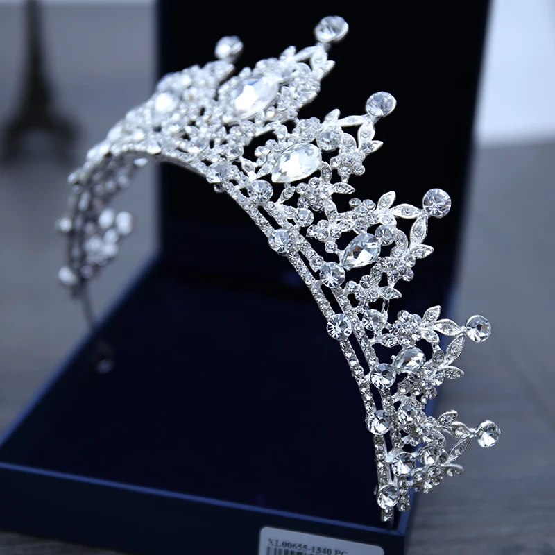 Cristal Tiara повязка на голову Casamento Da Coroa Cocar para As muheres Moda Acessorios Cabelo Nupcial Borda | Украшения и