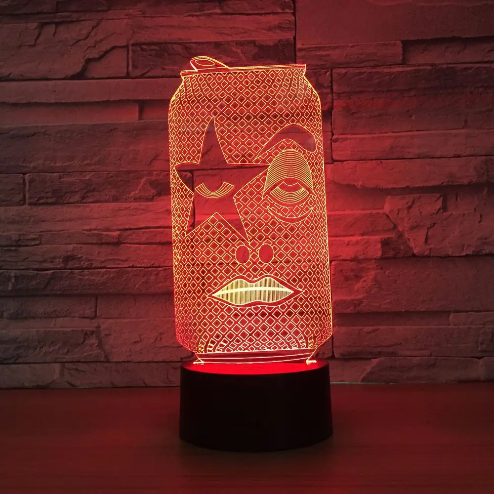 Подарочные банки Usb Сенсорная 3d лампа новинка Luminaria светодиодная детская для