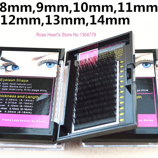 Мягкие высококачественные черные отдельные накладные ресницы из норки 7