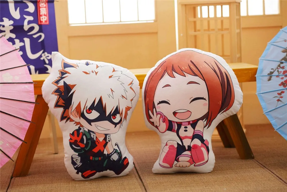 My Hero Academy Аниме Boku Yoh Asakura Katsuki Bakugo Shoto Toooroki куклы подушка раздавить Мягкие игрушки Плюшевые девочки дети мягкие подарки