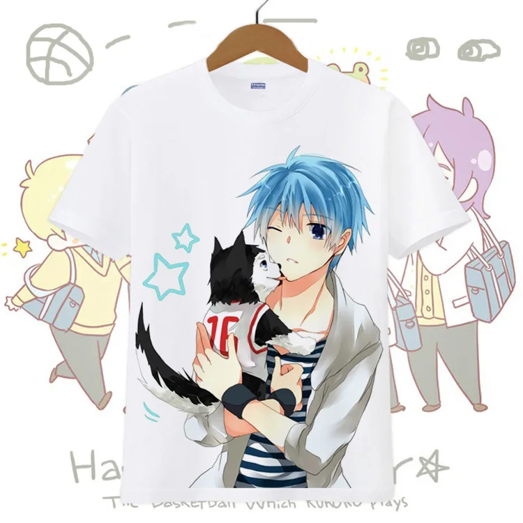 Kuroko no Basket футболка аниме Tetsuya с Кагами Тайга косплей костюм топы короткими