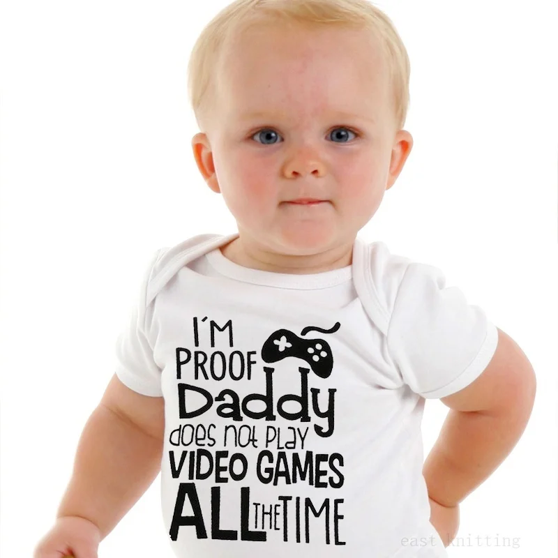 Детский комбинезон DERMSPE для новорожденных с коротким рукавом и надписью летняя