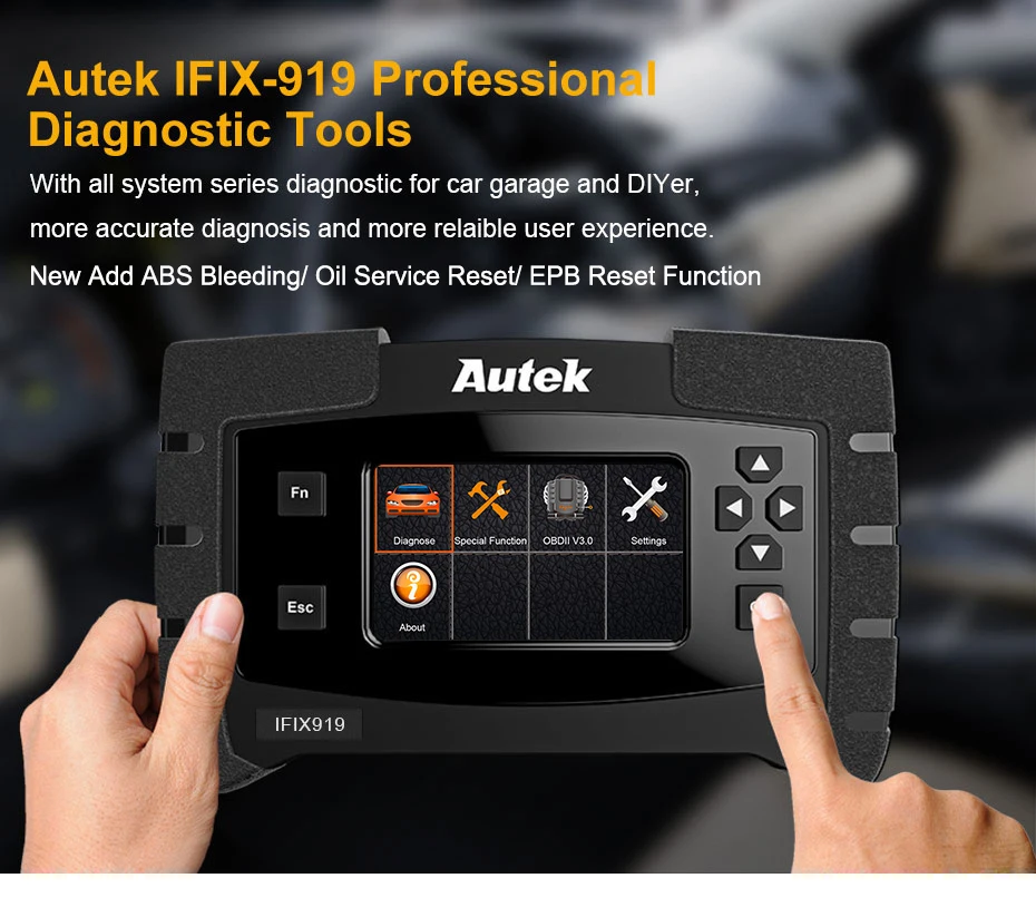 Autek IFIX919 OBD2 автомобильный диагностический инструмент полная система ODB2 Автомобильный сканер ABS кровотечение EPB Сброс системы контроля срока службы масла OBD 2 автоматический сканер