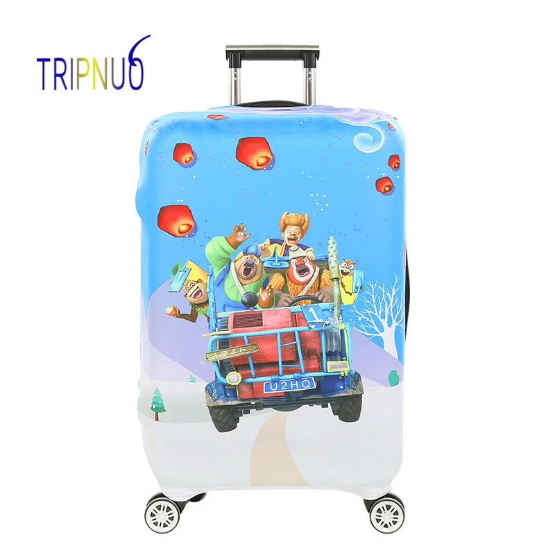 Защитные Чехлы TRIPNUO для чемоданов эластичные Мультяшные багажа с рисунком рыбы