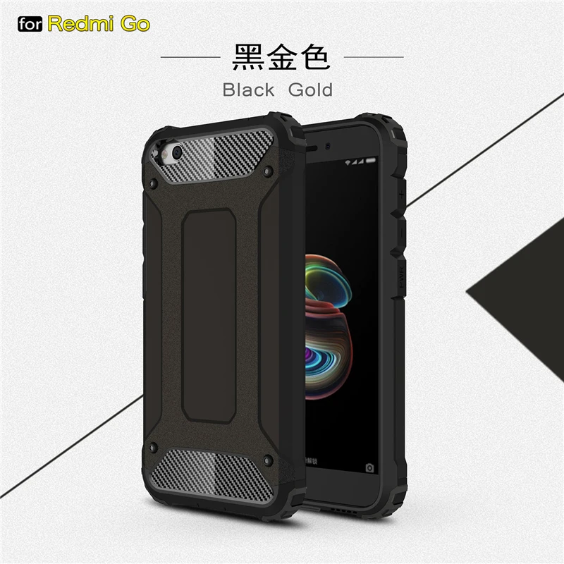 Чехол для Xiaomi Redmi Go силиконовая резиновая броня защитный жесткий чехол телефона