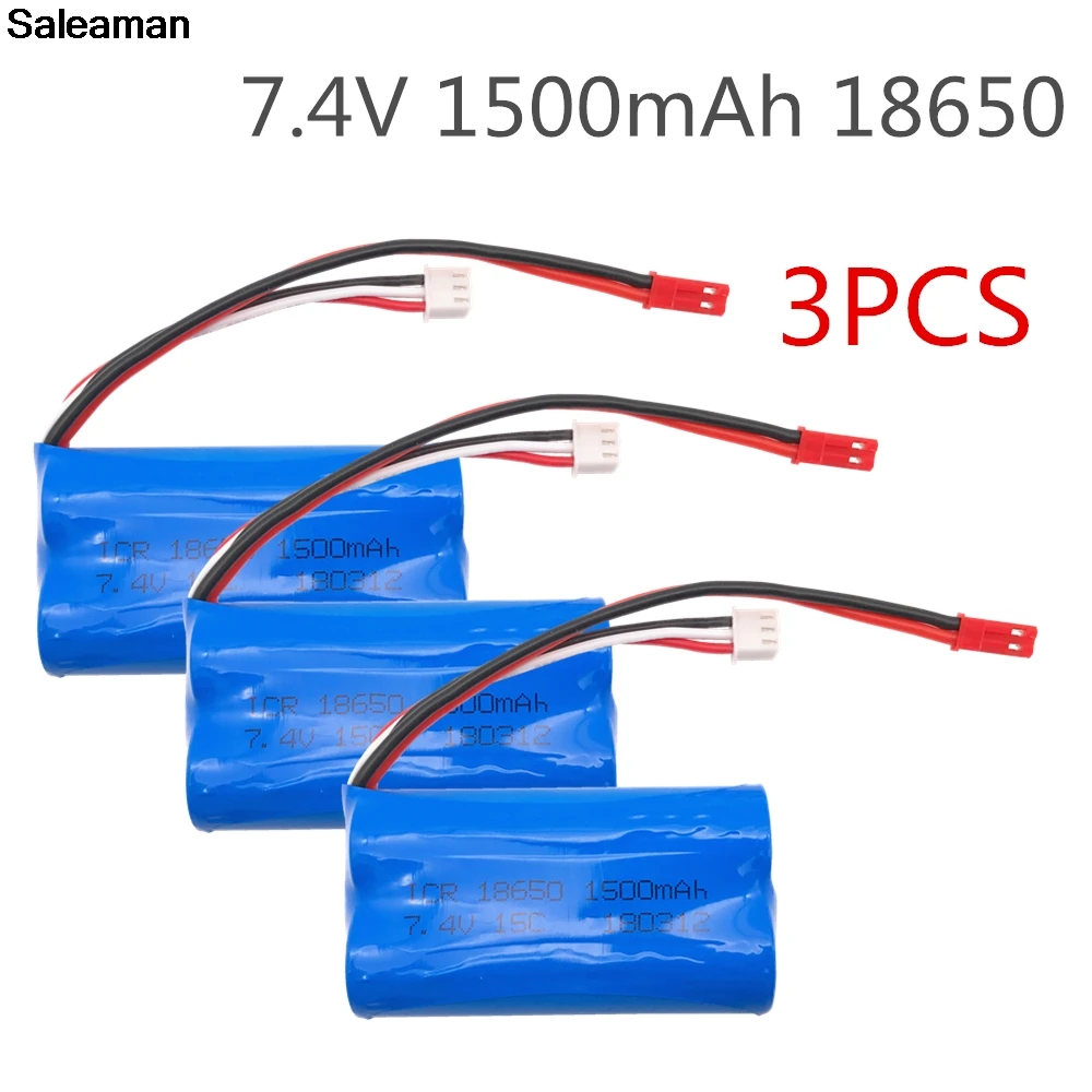 Saleaman 3 шт. Новое поступление Feiyue FY01 FY02 FY03 7 4 V 1500 мА/ч литий Батарея FY7415 RC автомобиль