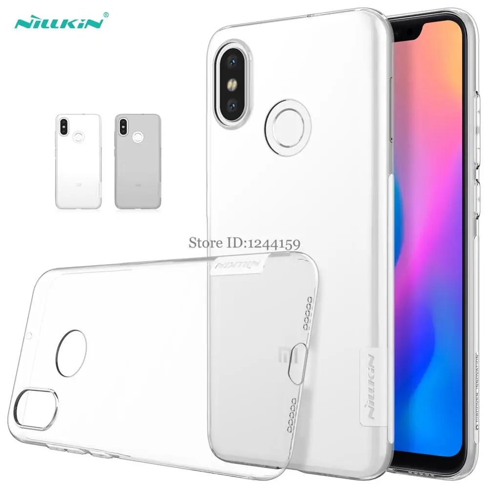 For Xiaomi Mi 8 Case Nillkin Nature Transparent Clear Soft Silicon TPU Protector Cover SE |