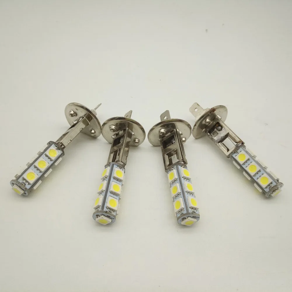 50 шт. автомобильные аксессуары H1 H3 светодиодный 13 smd Противотуманные фары 12 В 24 в