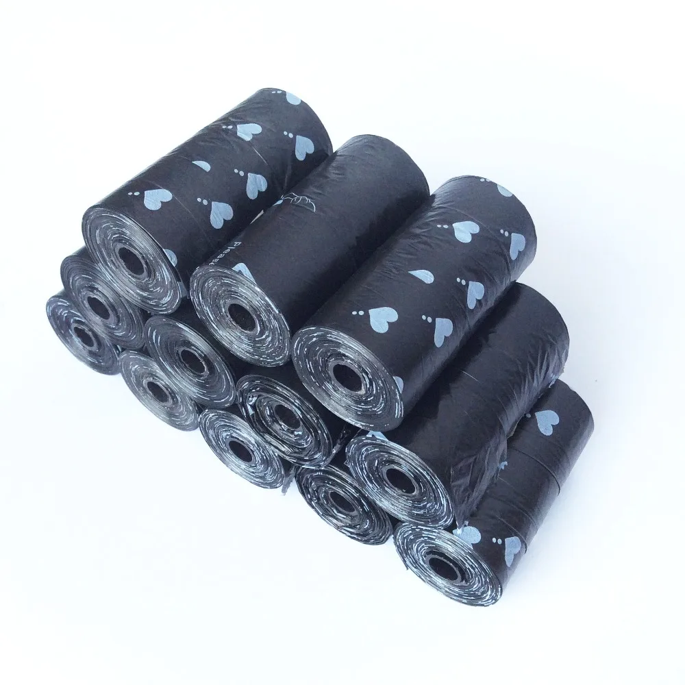 Сумка для собак с принтом в виде сердечек и лап пластиковые пакеты очистки