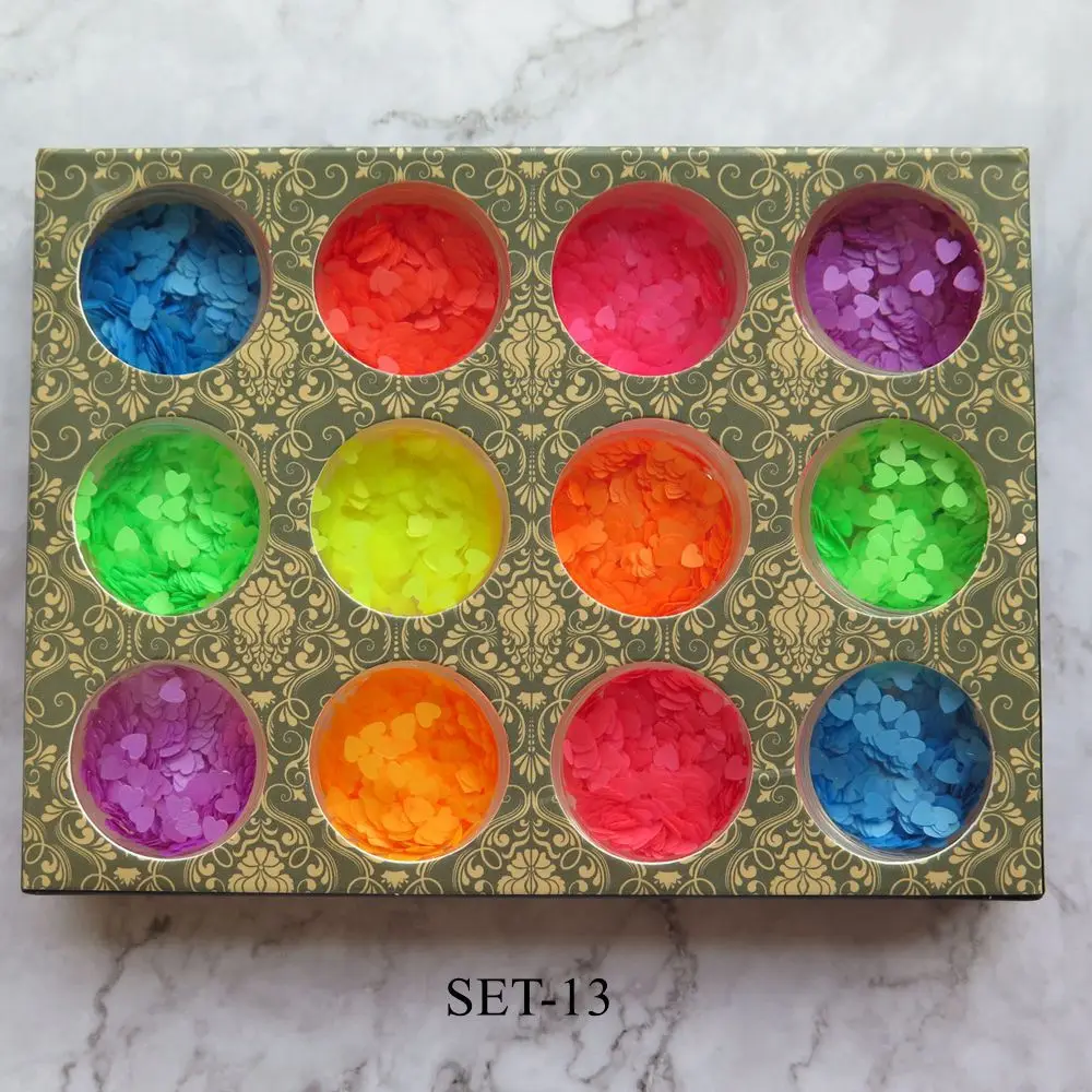 1 комплект розничная продажа набор для дизайна ногтей блестящий из блестящих