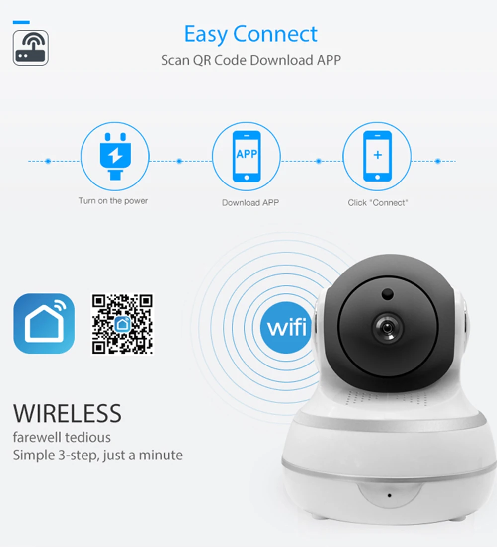 1080P HD Tuya Smart Life Alexa беспроводная IP камера двухсторонняя аудио панорамирование цифровой зум безопасность Смарт WiFi камера