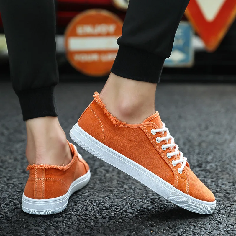 

Cresfimix zapatos hombre male high quality spring & autumn lace up canvas shoes men cool street comfortable white shoes c2592