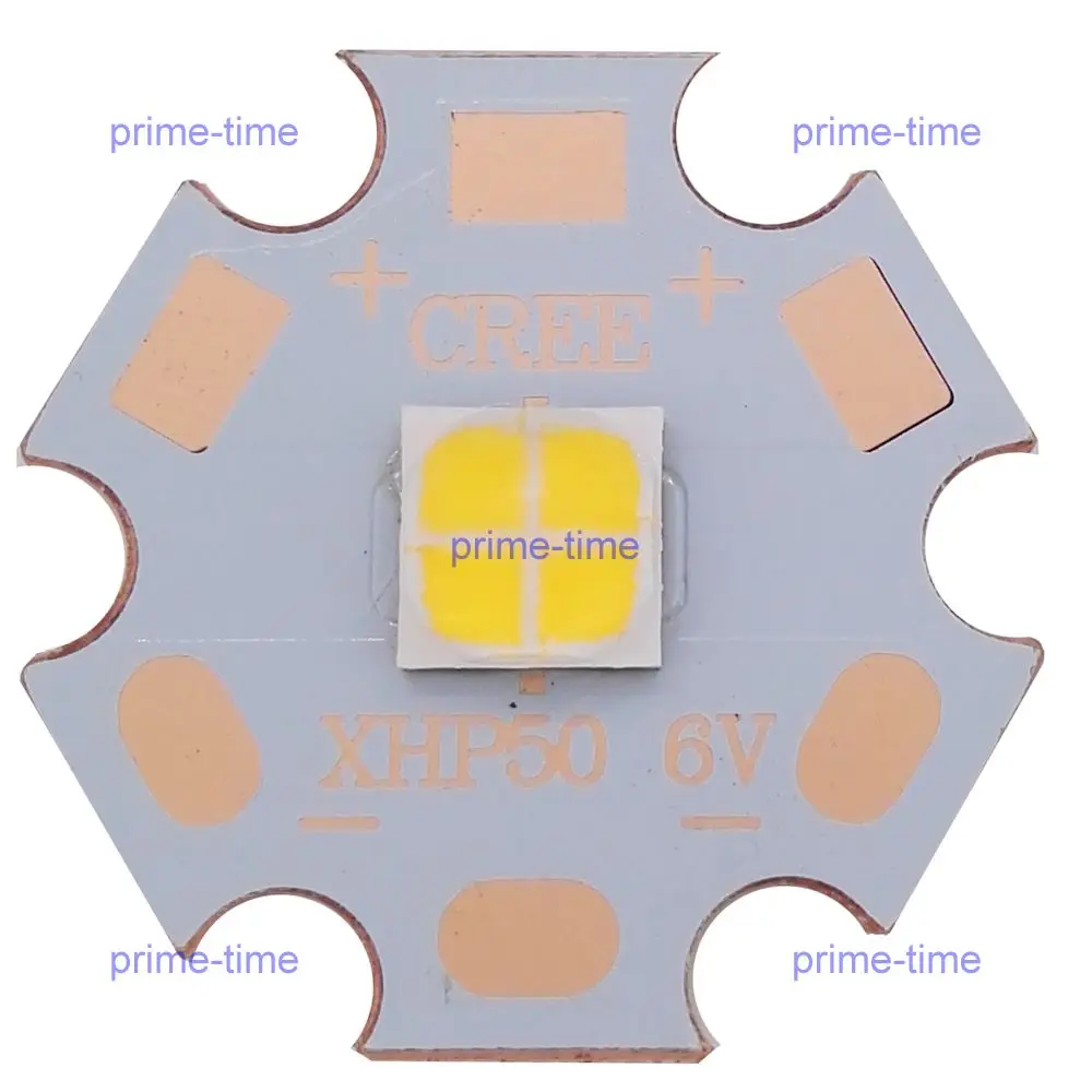 Cree XHP50 6V 12V 6500K Cool White 5000K Neutral 3000K Warm LED Emitter 2546lm 19W J2 Dide on 16mm 20mm Copper PCB |