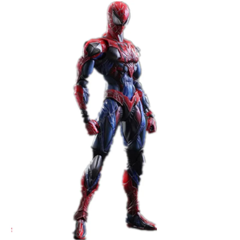 Черный Фигурки Человека-паука для игры в искусство Kai Venom 250 мм ПВХ аниме Человек-паук Коллекция игрушек модель Фигурка Venom Play Arts Kai - Цвет: Черный