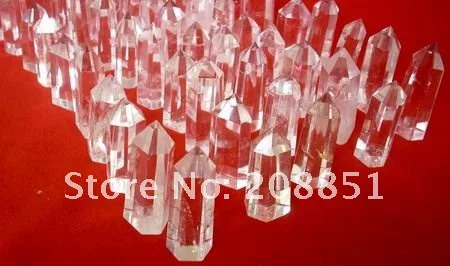 100 шт натуральный прозрачный кварцевый кристалл лечебные точки оптовая продажа