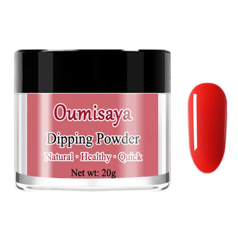20 г/шт. Oumisaya Nail Dip порошок цвета, Dip системы первой необходимости, без запаха и здоровый(нет необходимости УФ/светодиодный светильник лампы лечения - Цвет: D010