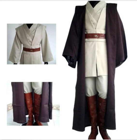 Звездные войны рыцарь-джедай костюм для взрослых мужчин Obi-Wan Kenobi боевые костюмы комплект одежды на Хэллоуин косплей