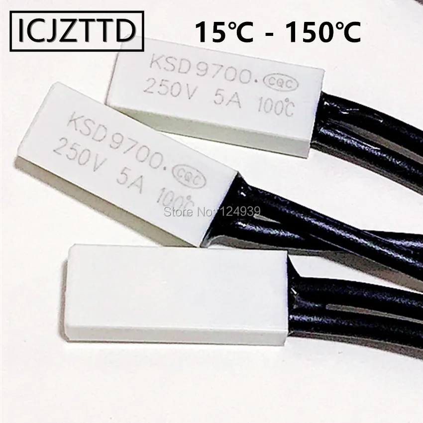 Термостат KSD9700 5 А 250 В пластиковый переключатель контроля температуры с