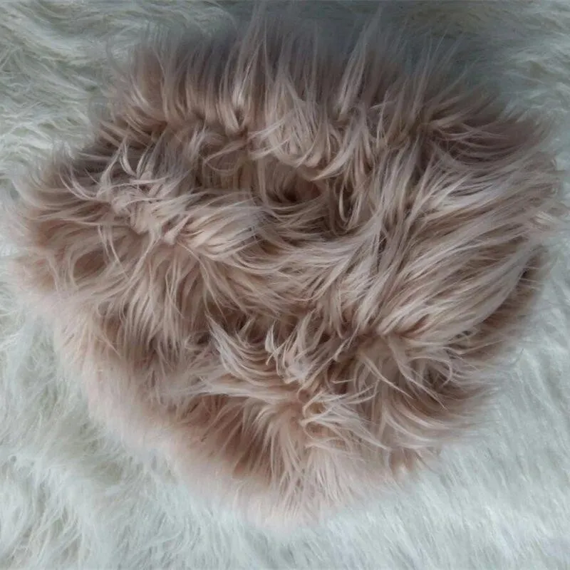 Baby faux fur rug Newborn faux fur fabric Baby fur rug photography props Newborn blanket backdrop