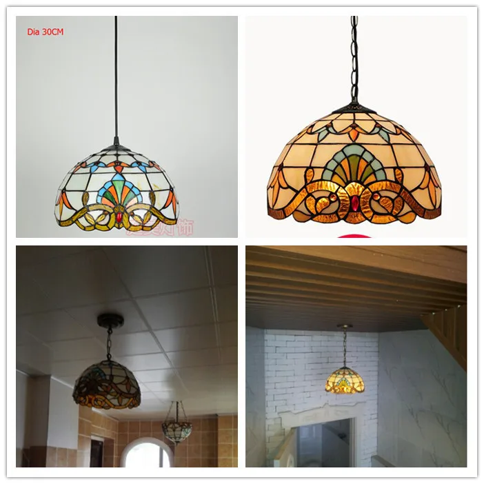 Новый креативный подвесной светильник Tiffany Подвесная лампа стеклянный абажур