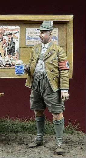 1/35 фигурки из смолы, наборы моделей, немецкий Солдат Второй мировой войны, Октоберфест, 1 фигурка, Неокрашенная