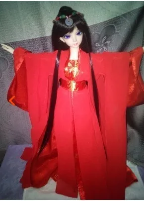 Bjd Китай древний костюм, одежда для детей костюм Bjd