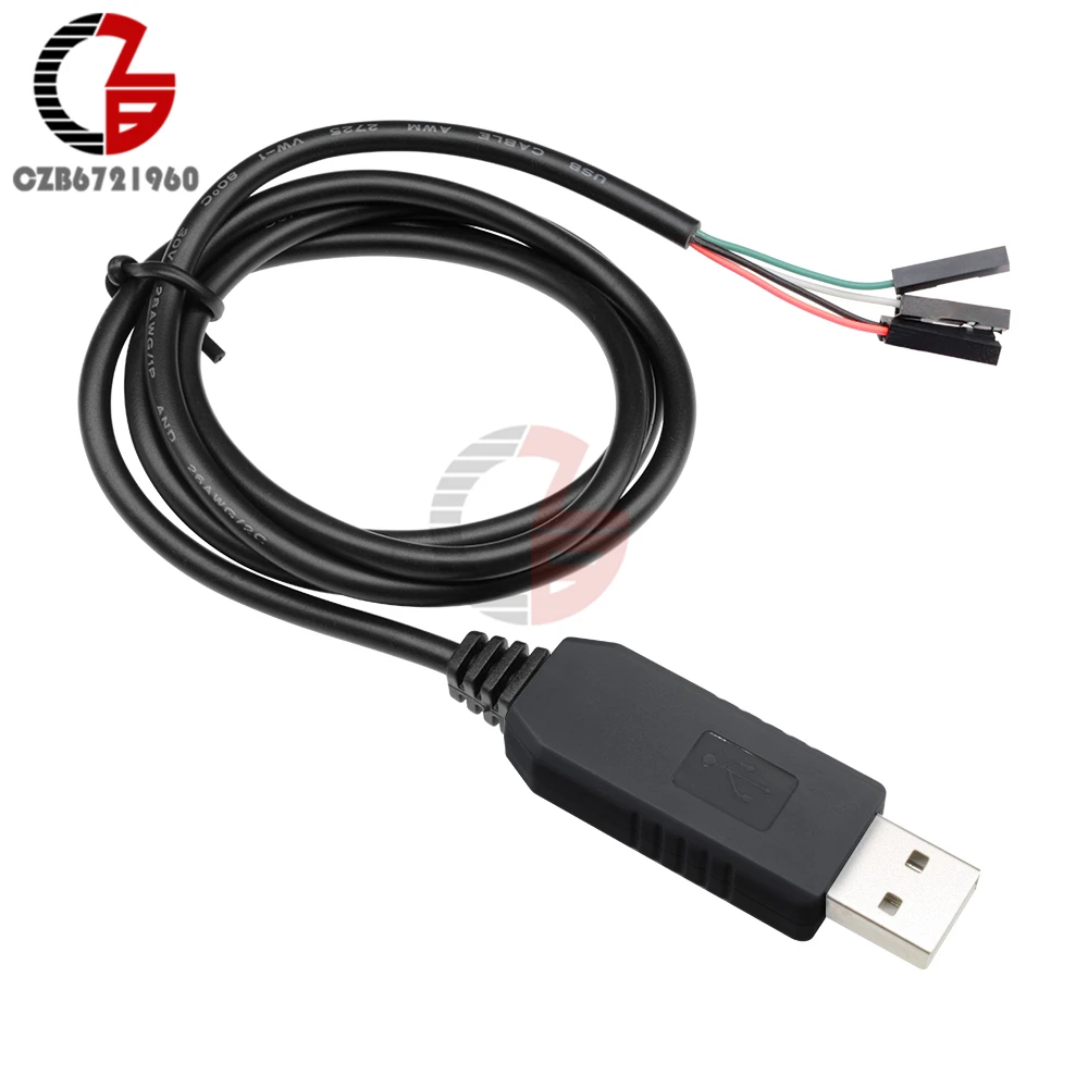PL2303 PL2303HX USB к UART TTL кабель Модуль 4 Pin RS232 конвертер 1 м метр 100 см|Соединители| |