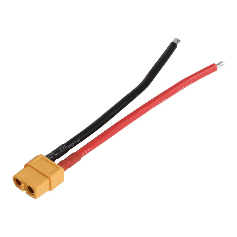 2 шт. штекер аккумулятора XT60 Гнездовой разъем с силиконовым проводом 14 AWG|Детали и