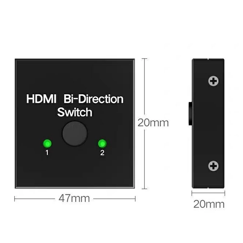 2 в 1 Hdmi двухпозиционный переключатель двунаправленный 0 10 Гбит/с трансмиссия