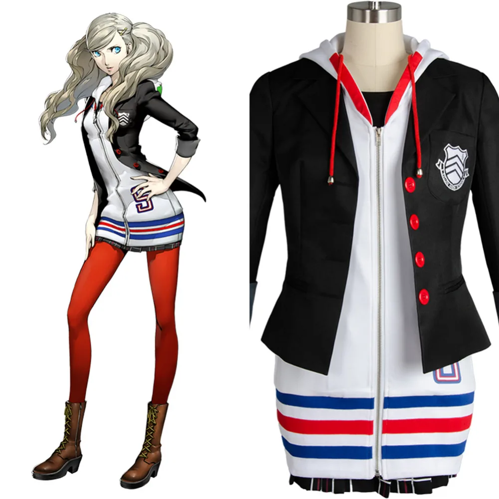 

Костюм для косплея Анны такамаки Persona 5, повседневный наряд, Униформа высокого качества, для Хэллоуина, карнавала, на заказ