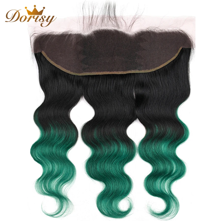T1b зеленый пучки волос от светлого до темного цвета с закрытием человеческих