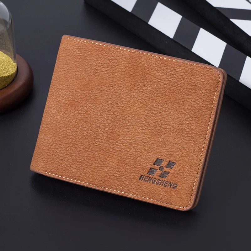 2017 Мужской кожаный брендовый Роскошный кошелек винтажный минималистичный